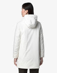 K-Way Giubbotto Marmotta Lungo Donna Bianco