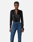 Elisabetta Franchi Body in Raso Nero