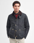 Barbour Giacca in Cotone Cerato Reelin Uomo Sage