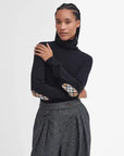 Barbour Felpa con Collo Arrotolato Pendle Donna Nero