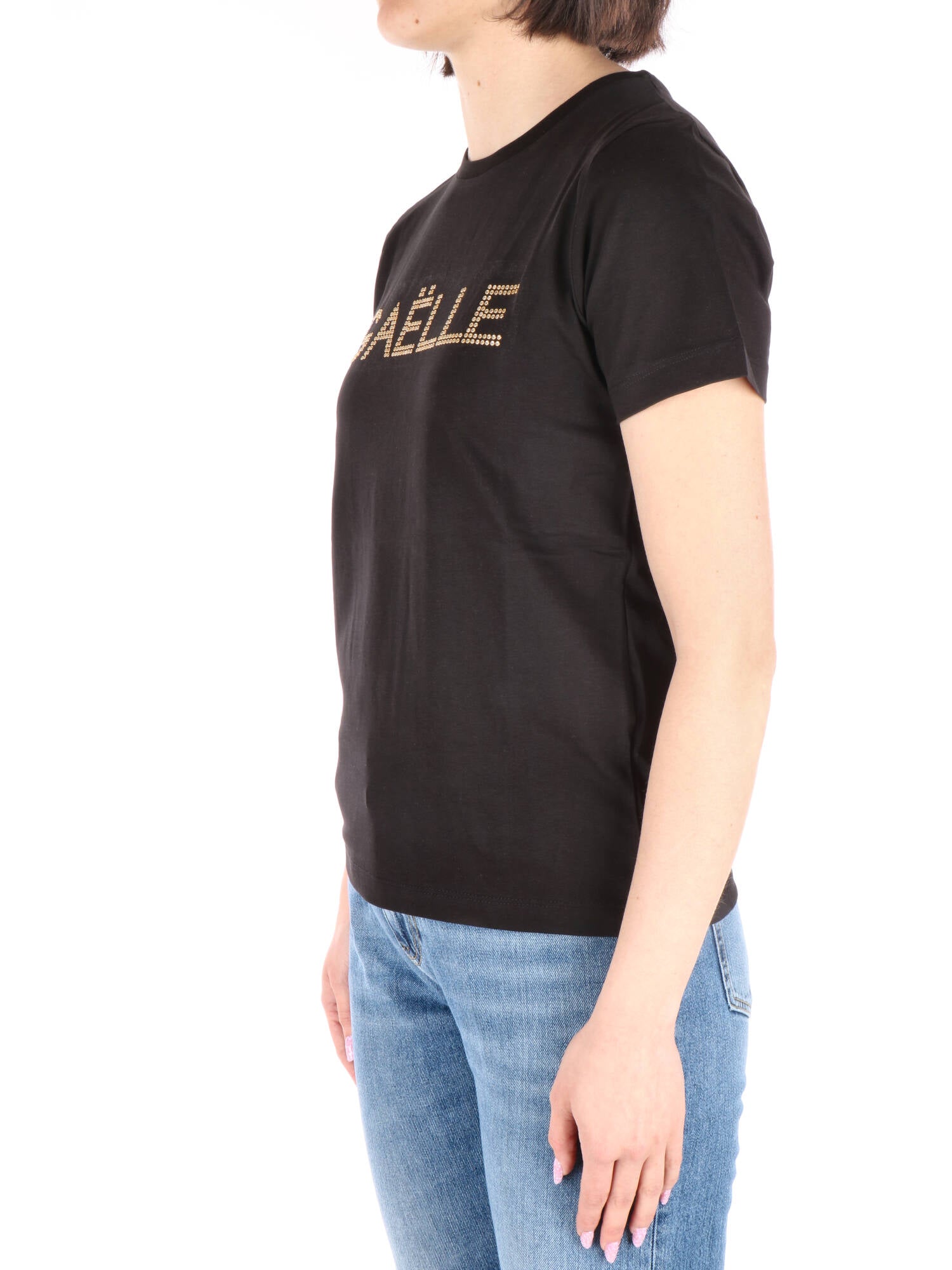 Gaelle Paris t-shirt con logo di borchie
