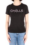 Gaelle Paris T-shirt con logo di perline