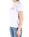Gaelle Paris t-shirt bianca con logo di borchie