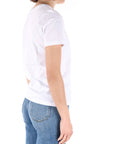Gaelle Paris t-shirt bianca con logo di borchie