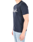 Woolrich t-shirt uomo blu con logo