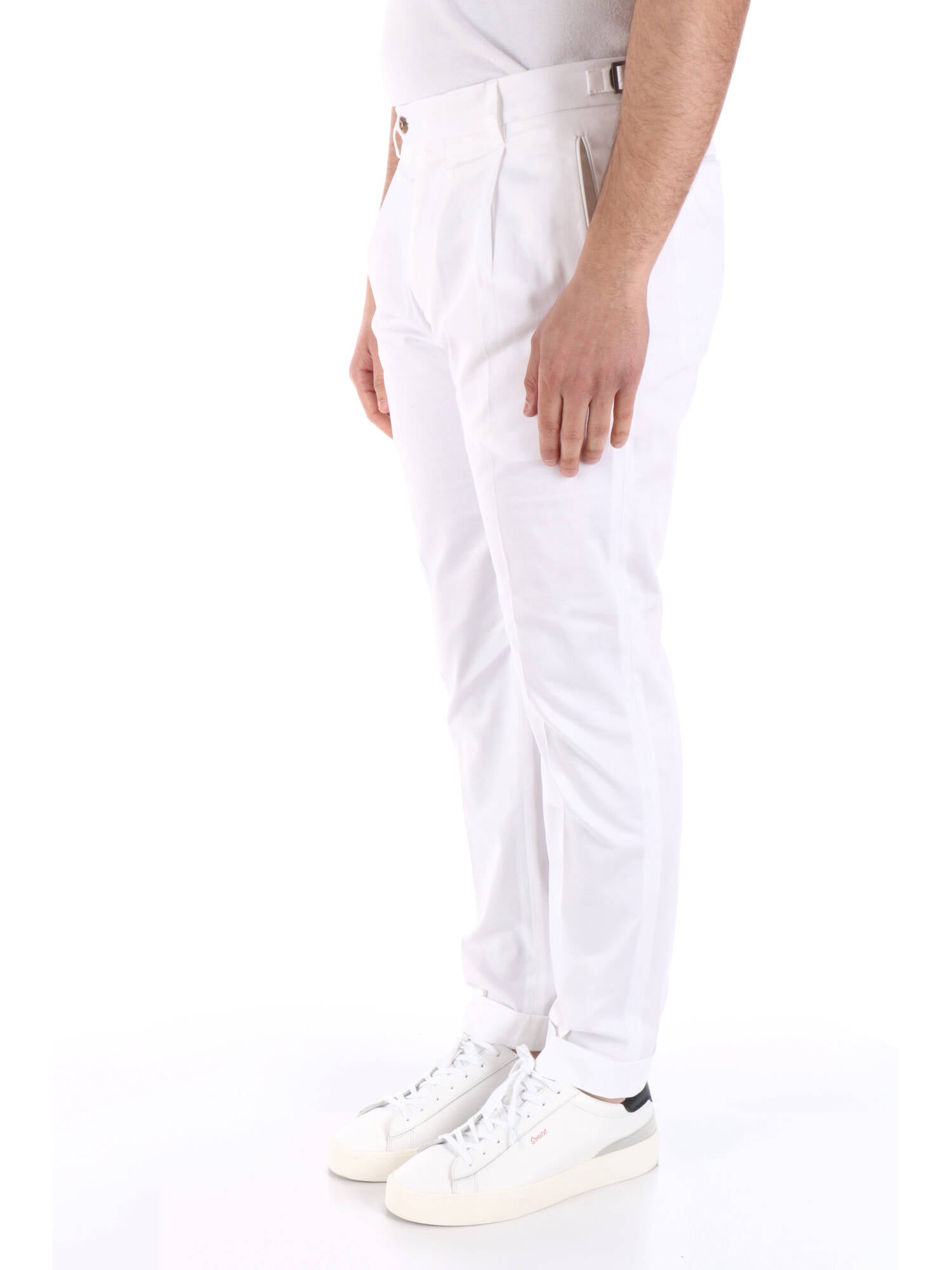 Berwich uomo pantalone bianco Retro