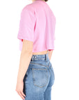 Gaelle Paris t-shirt crop rosa