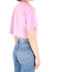 Gaelle Paris t-shirt crop rosa