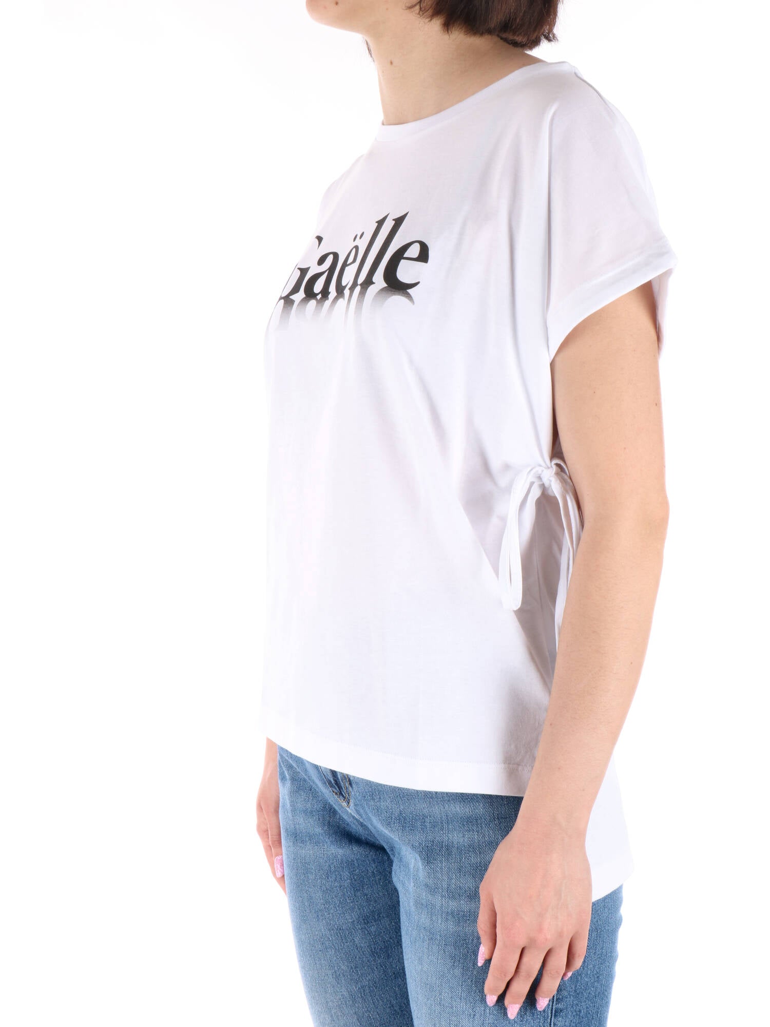 Gaelle Paris t-shirt bianca con logo