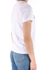 Gaelle Paris t-shirt con logo gioiello bianco