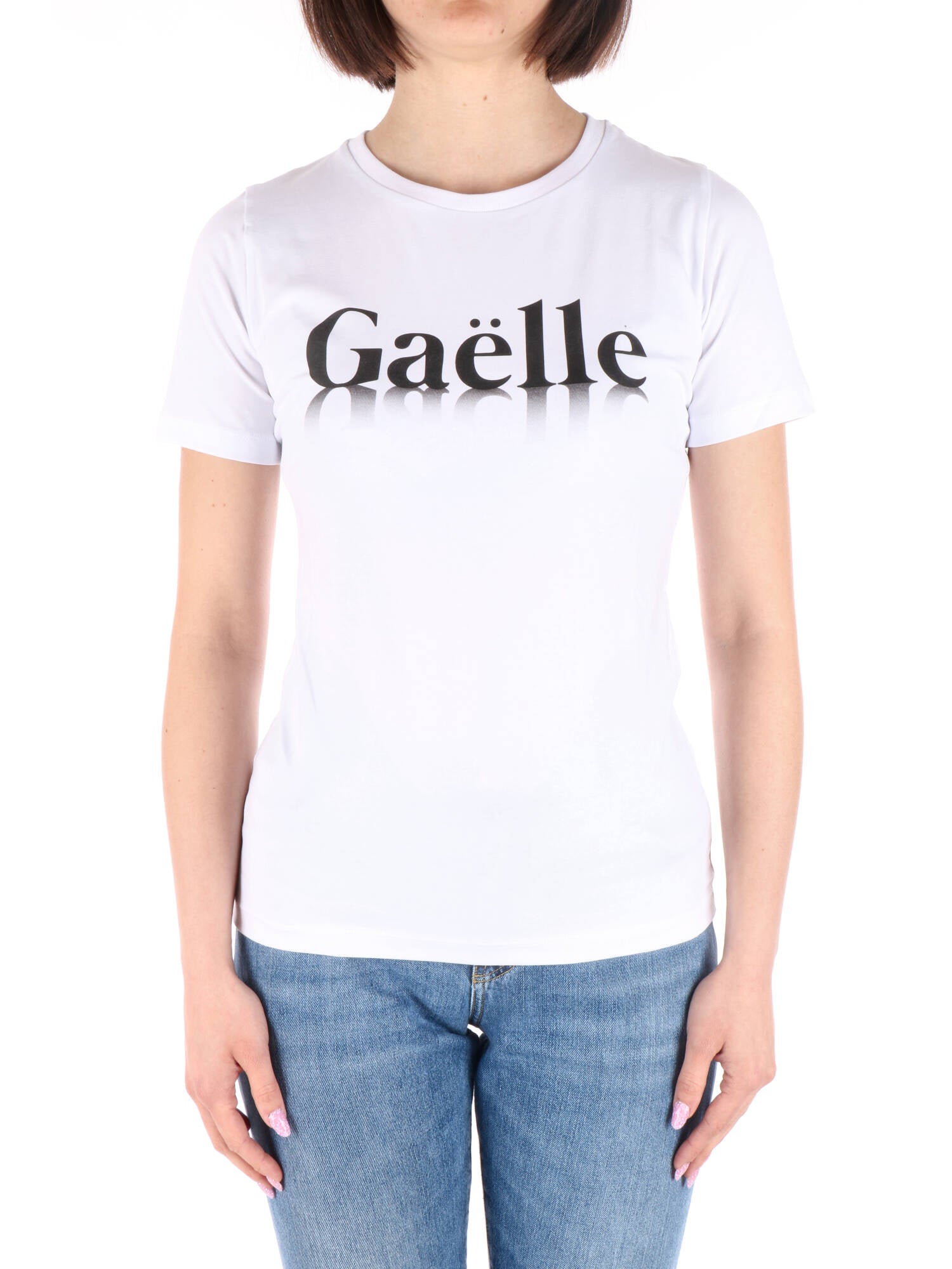 Gaelle Paris t-shirt bianca con stampa