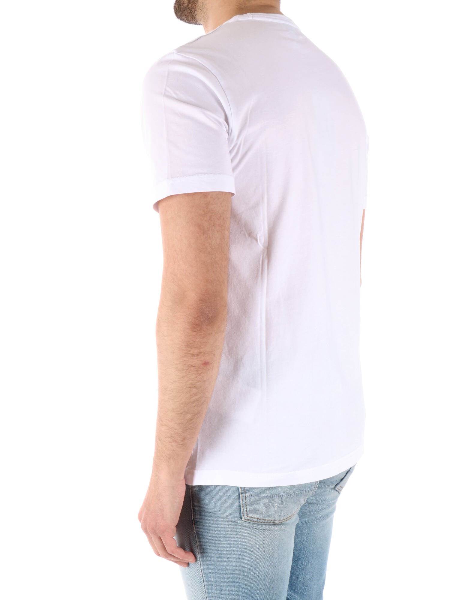 Woolrich t-shirt bianca uomo con stampa grafica