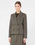 Max Mara Weekend Giacca doppiopetto in jersey micro jacquard