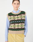 Max Mara Weekend Gilet in filato di lana jacquard