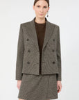 Max Mara Weekend Giacca doppiopetto in jersey micro jacquard