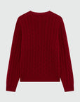 ROY ROGER'S PULLOVER IN LANA E CASHMERE A TRECCE