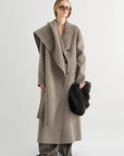 MEIMEIJ CAPPOTTO LUNGO CON SCIARPA ABBINATA