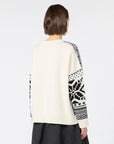 Max Mara Studio Maglia ampia in lana jacquard