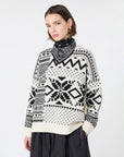Max Mara Studio Maglia ampia in lana jacquard