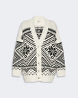 Max Mara Studio Cardigan in lana jacquard