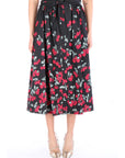TWINSET GONNA LUNGA CON STAMPA 261TT2594 13502 Nero/rosso