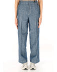 ROY ROGER'S PANTALONE RND90281D7380021 C0090 Indaco