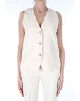 TWINSET GILET 261TP2224 07222 Panna