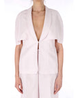 TWINSET GIACCA IN MISTO LINO 261TP2450 00570 Rosa