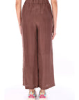 ALYSI PANTALONE IN SETA 116126/P6003 MOSTO Mosto