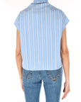 ROY ROGER'S CAMICIA RND90275CQ450124 C0344 Bianco/celeste
