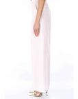 TWINSET PANTALONE IN MISTO LINO 261TP2454 00570 Rosa