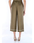 MAXMARA STUDIO PANTALONE STAMPATO MSTOTTELI 003 Verde