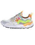 FLOWER MOUNTAIN SNEKAERS DONNA 001-2017817-01 1N21 Bianco/giallo