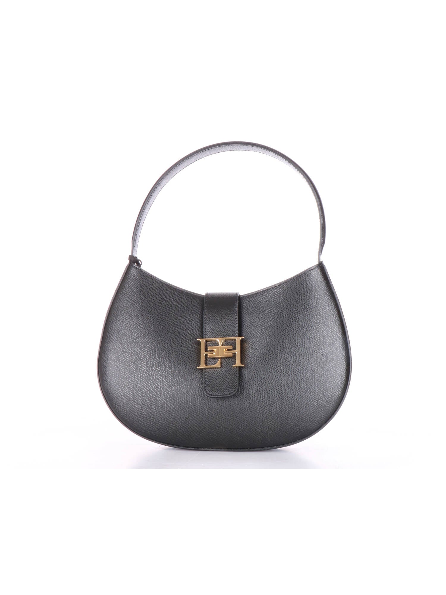 Elisabetta Franchi hobo grande nero in pelle