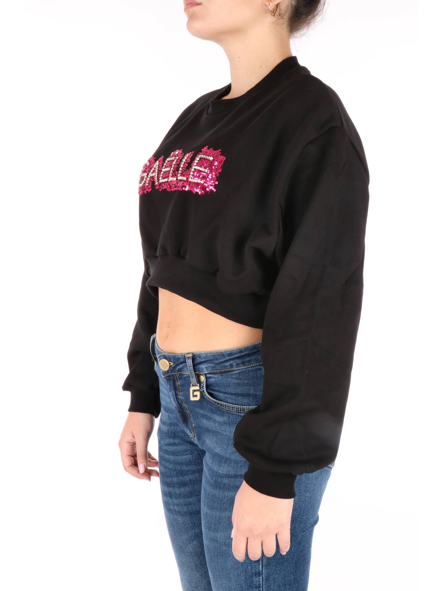 Gaelle Paris felpa cropped con logo