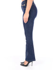 Kocca jeans con dettaglio ganci