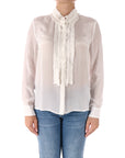 Kocca camicia bianca con rouches