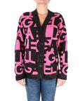 Gaelle Paris cardigan con logo all-over