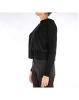 Alysi Pullover Girocollo in Lana Merinos Donna Nero