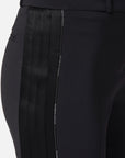 Pantaloni Crêpe Dettagli Smoking Nero