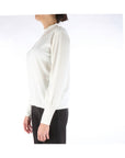 Kocca Pullover con Inserto in Pizzo Donna Bianco