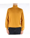 Kangra Maglia Dolcevita in Lana Merinos Uomo Curcuma