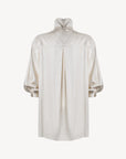Nineminutes Blusa The Farah Top in Satin Donna Burro