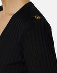 Elisabetta Franchi Maglia Filato Viscosa Nero