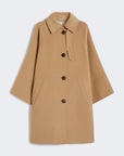 Max Mara Weekend Cappotto in Doppio Drap di Lana Cammello