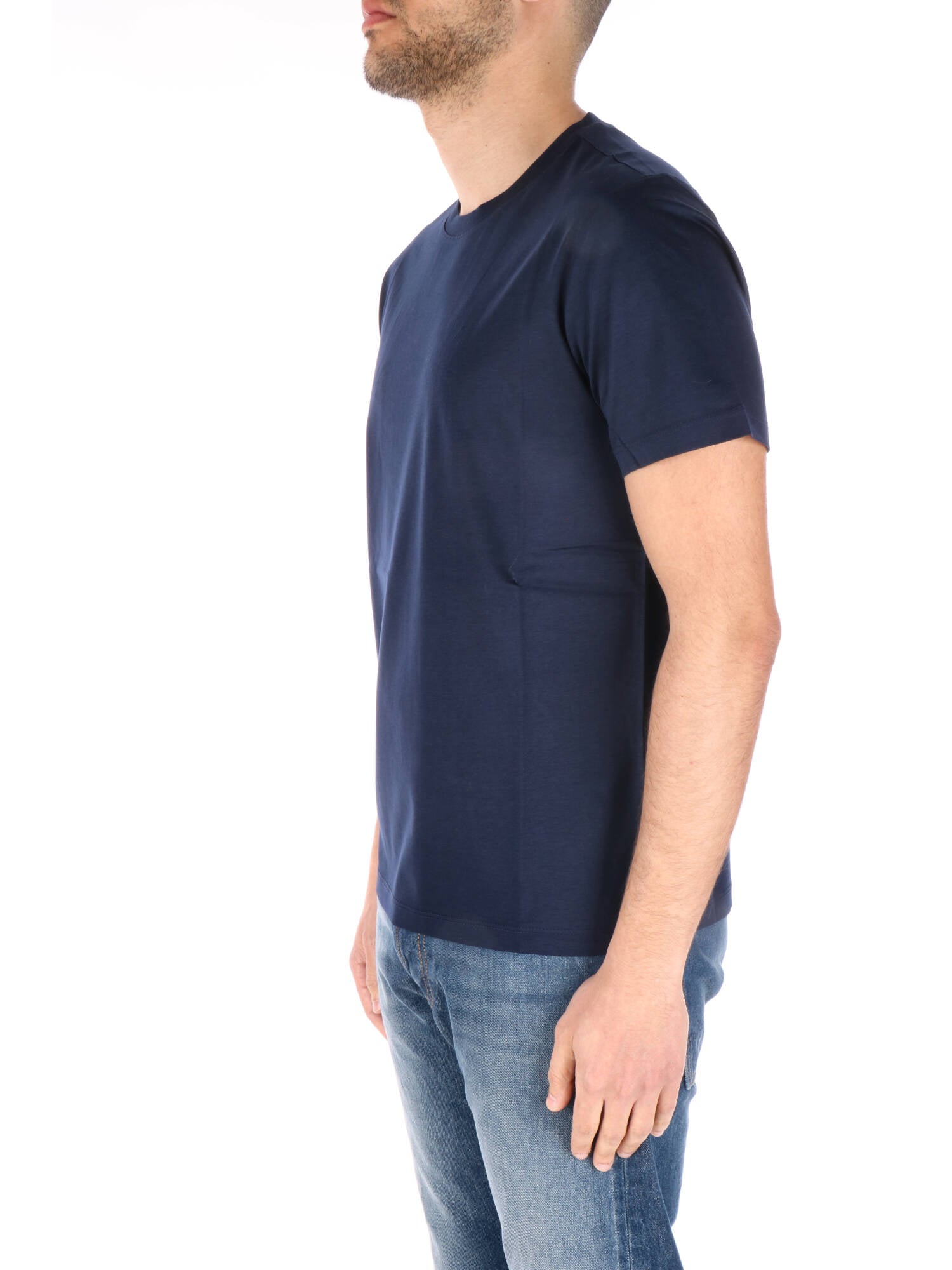 Kangra t-shirt in cotone elastan blu