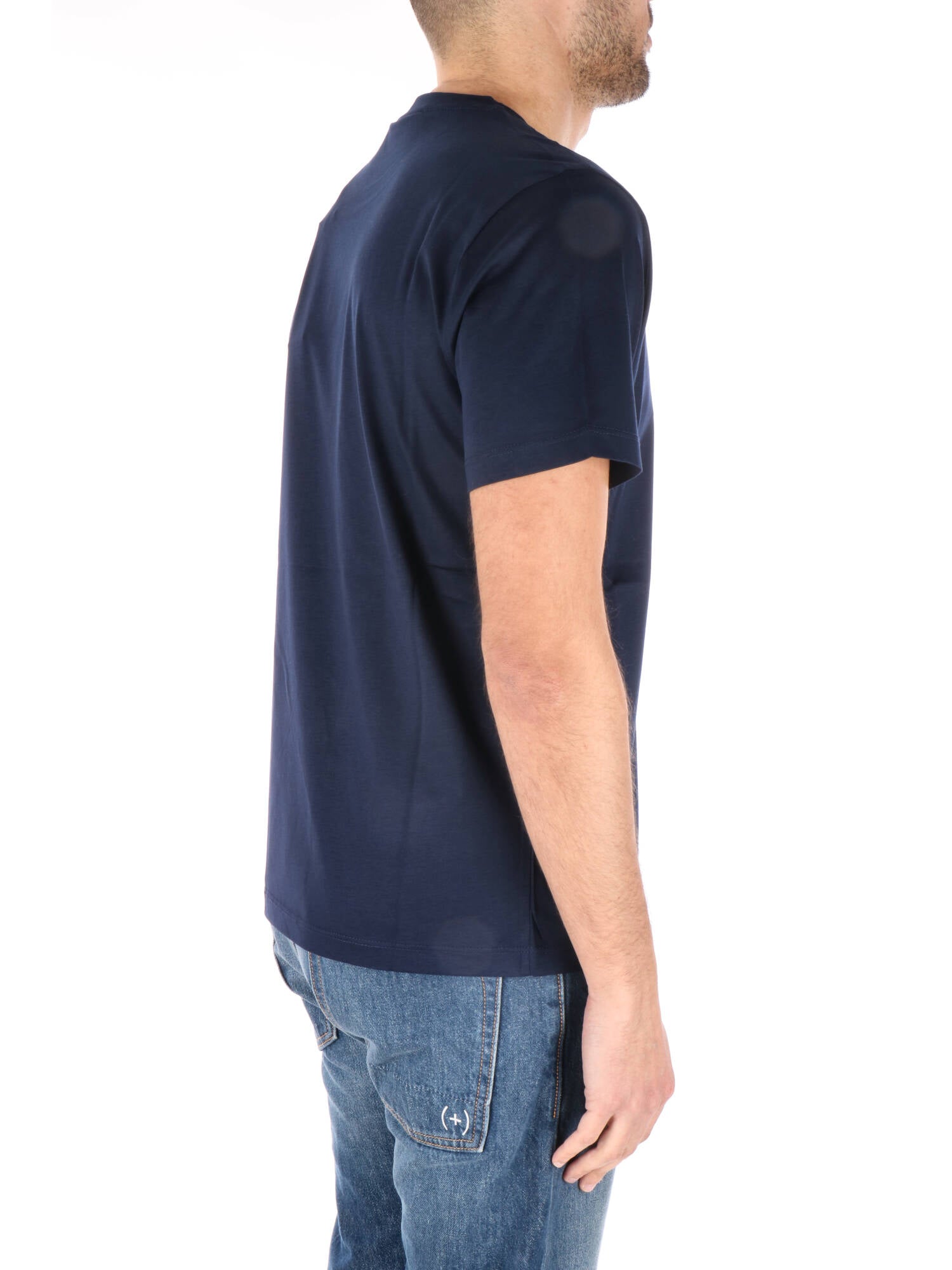 Kangra t-shirt in cotone elastan blu