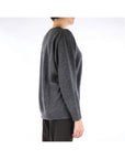 Alysi Maglia in Cashmere con Scollo a V Antracite