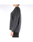 Alysi Maglia in Cashmere con Scollo a V Antracite