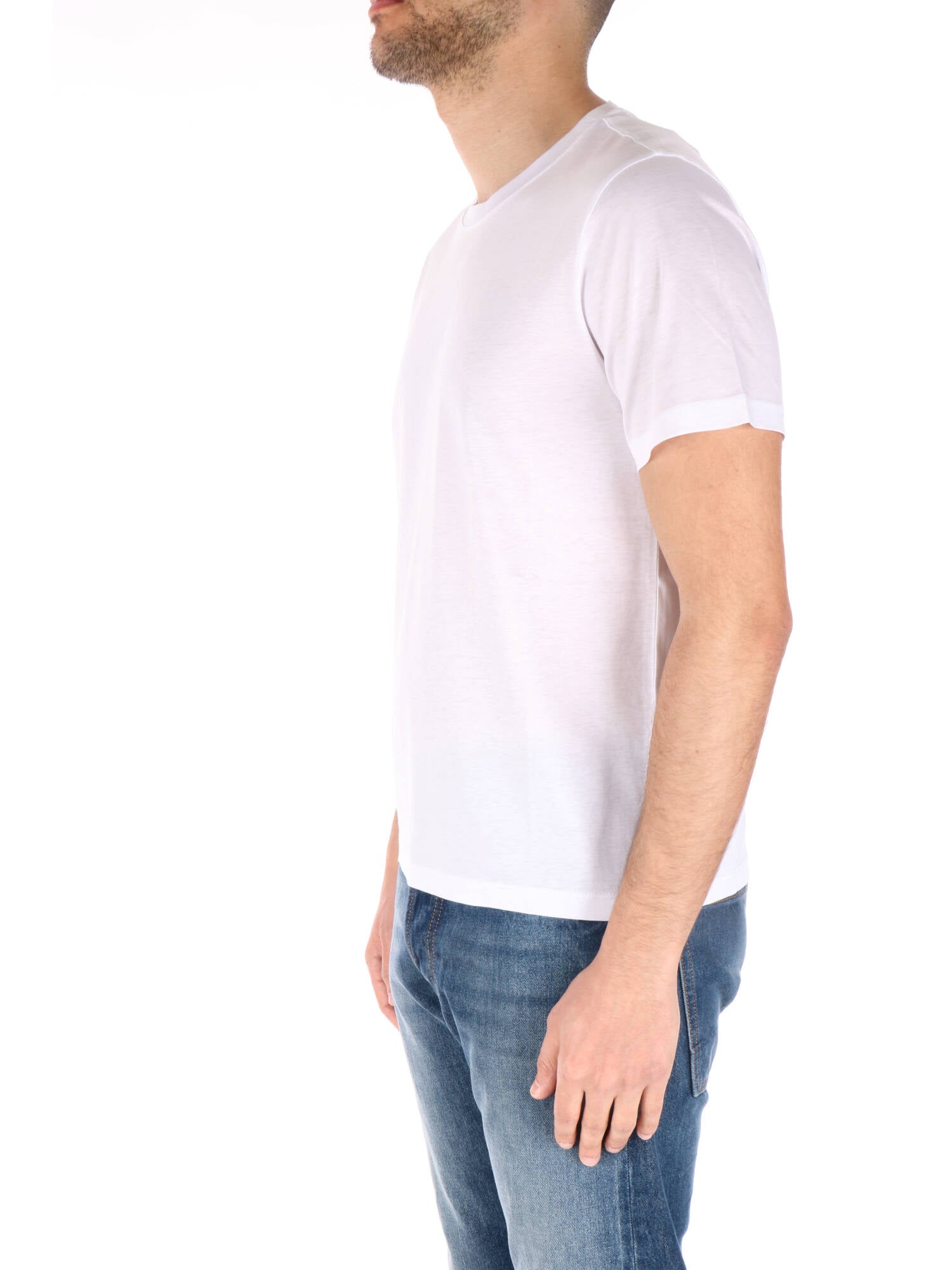 Kangra t-shirt in cotone elastan bianco